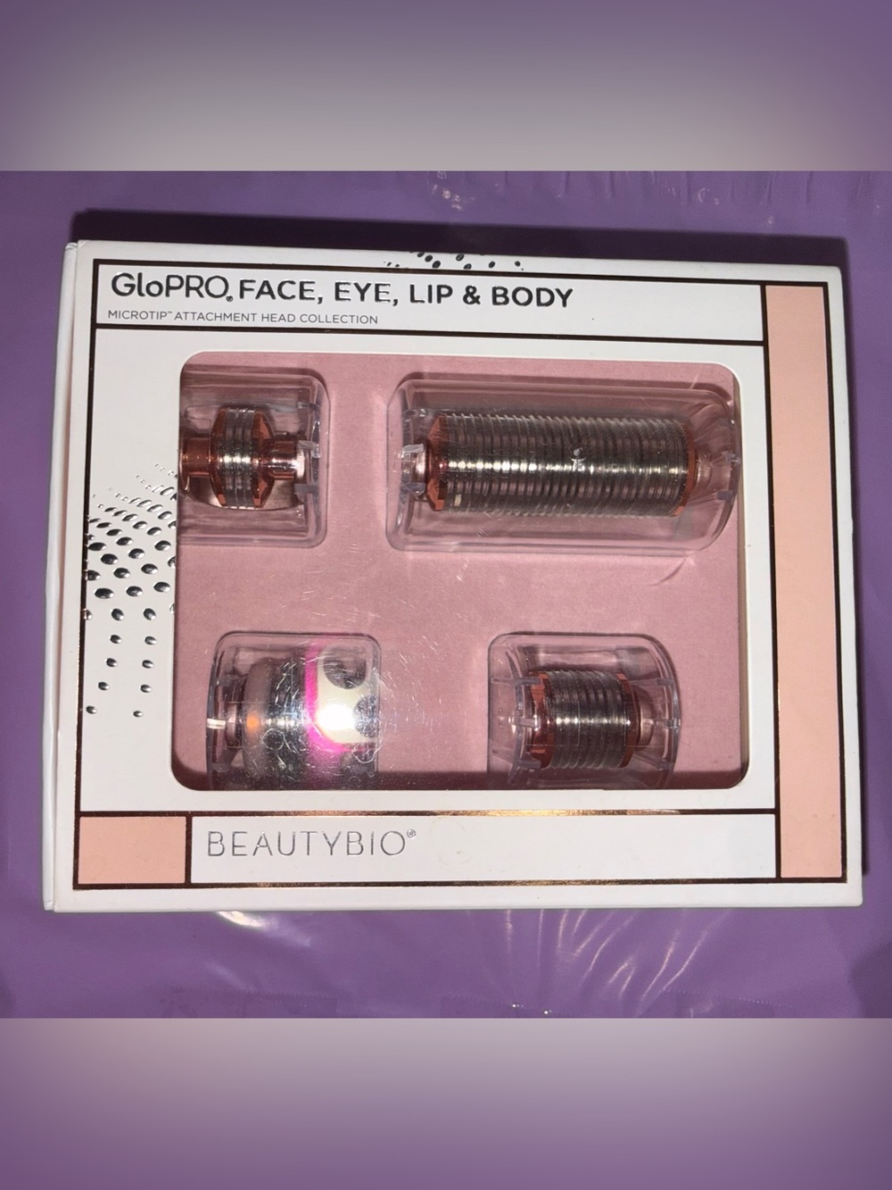 NWT BEAUTYBIO GloPRO Microtip Head Collection FACE, EYE, LIP, BODY Stimulating